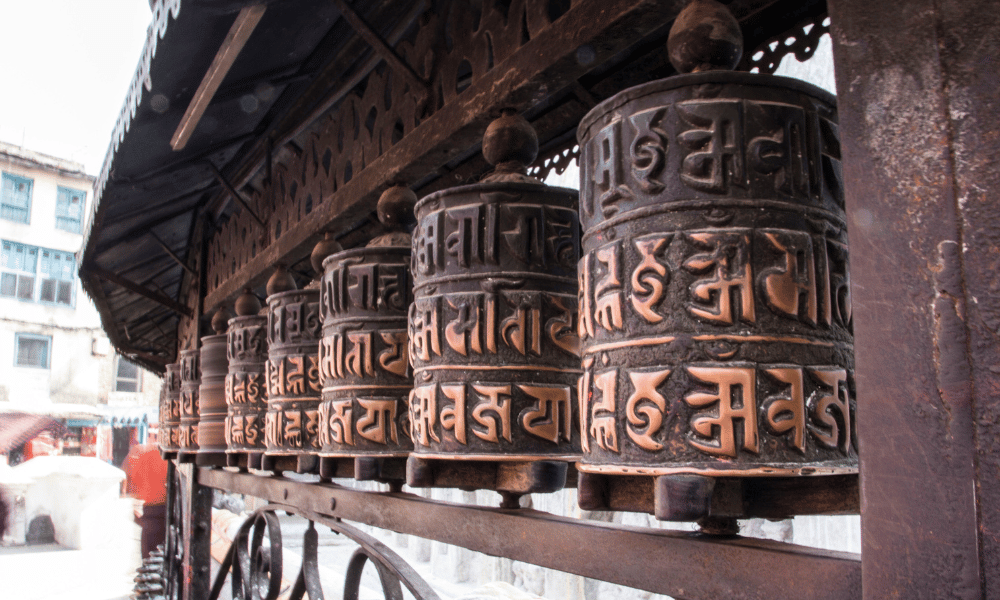 Buddhist Prayers Wheels